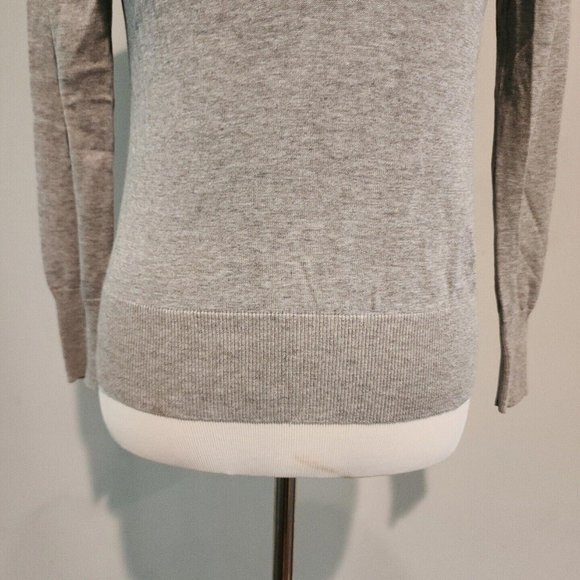 Banana Republic Womens Grau knit Long Sleeve top Size S stretch - Picture 3 of 9